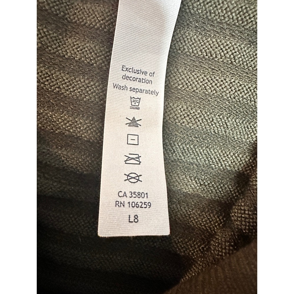 Lululemon Half Zip Pullover Wool Blend Forest Green Womens 4 - Picture 6 of 12